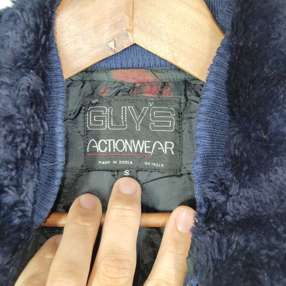 Vintage Guys Actionwear Coveralls S Mens Blue Insulated Workwear Y2k Grunge Fall - Picture 13 of 16